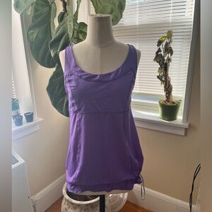 Lululemon run: Ta Ta topper athletic tank top in color power purple